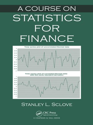 cover image of A Course on Statistics for Finance